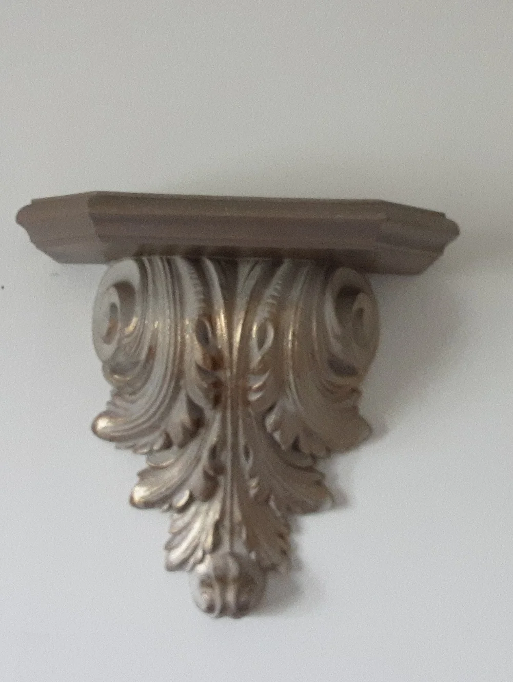 Home Interiors Ornate Wall Display Shelf in Metallic Bronze and Gold Tones